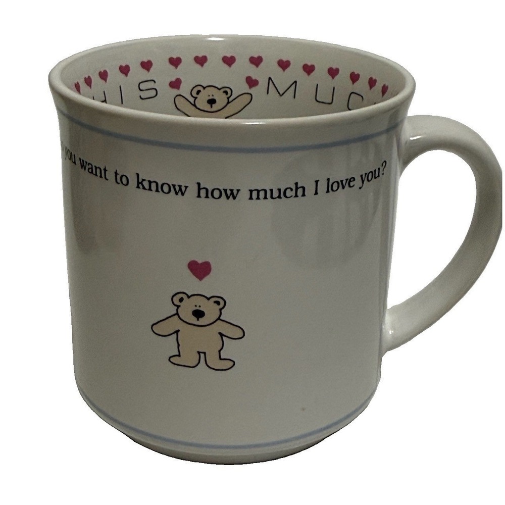 Vintage Recycled Paper Products Japan Teddy Bear "Do You Want To Know How Much